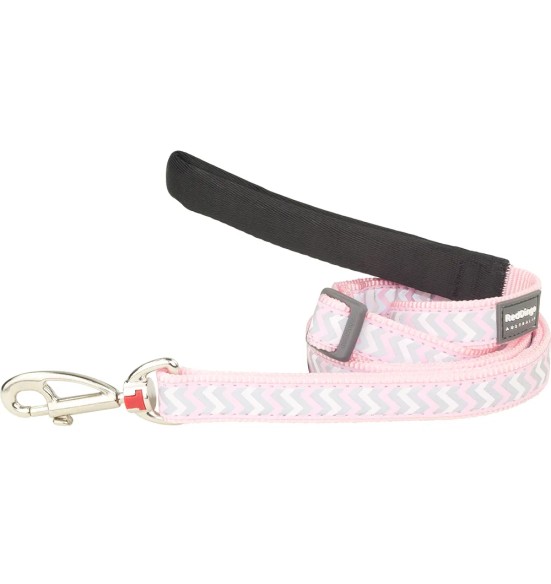 Jalutusrihm koerale, helkurmustriga Reflective Ziggy Pink (Red Dingo)