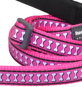 Jalutusrihm koerale, helkurmustriga Reflective Ziggy Orange (Red Dingo)–Tekstiilist–Red Dingo–Valgekihv 2