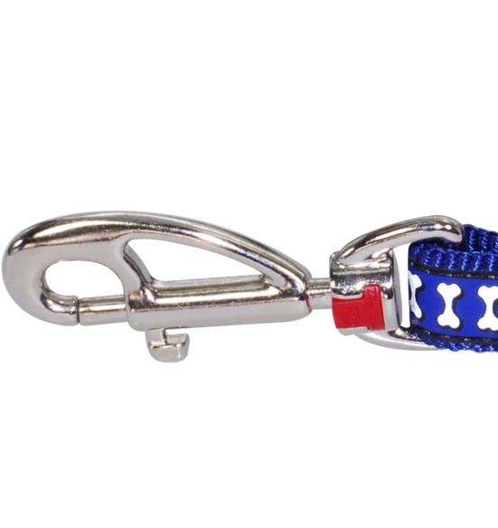 Jalutusrihm koerale, helkurmustriga Reflective Bones Dark Blue (Red Dingo)