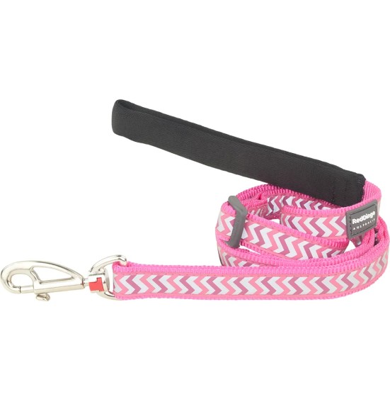 Jalutusrihm koerale, helkurmustriga Reflective Ziggy Hot Pink (Red Dingo)