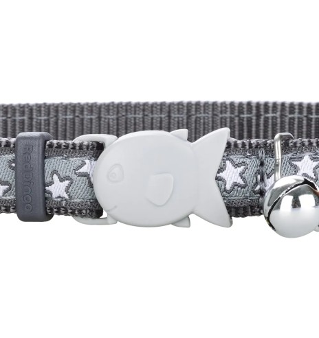 Kassi kaelarihm disainmustriga Stars White on...