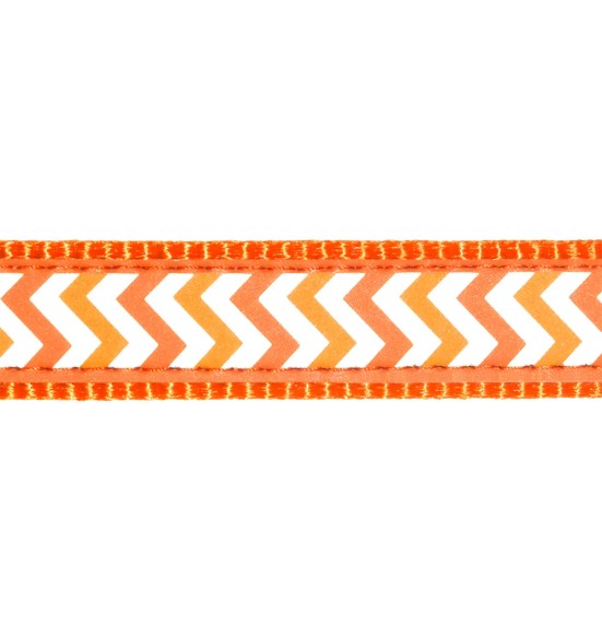 Kassi kaelarihm helkurmustriga Reflective Ziggy Orange (Red Dingo)