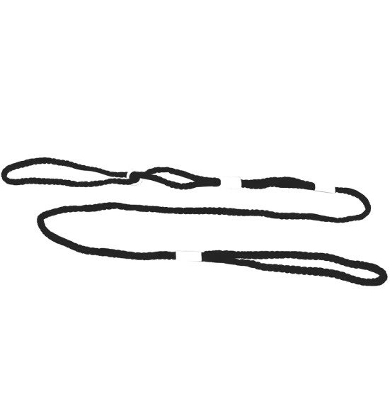 Нейлоновый выставочный поводок, чёрный (Doogy)