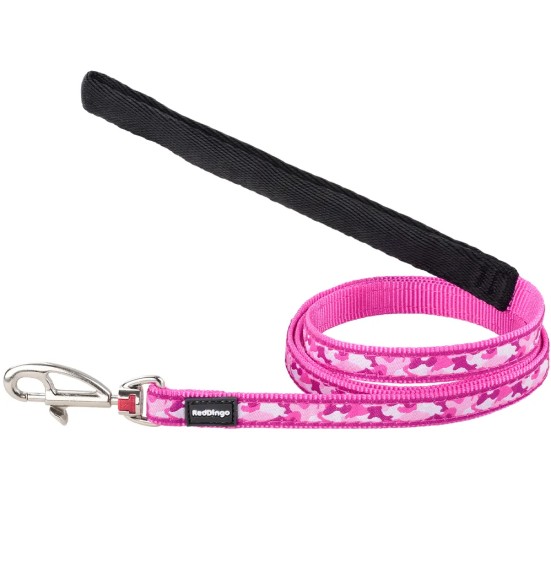 Traksid ja jalutusrihm kassile, disainmustriga Camouflage Hot Pink (Red Dingo)