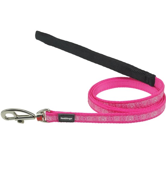 Traksid ja jalutusrihm kassile, disainmustriga Paw Impressions Hot Pink (Red Dingo)