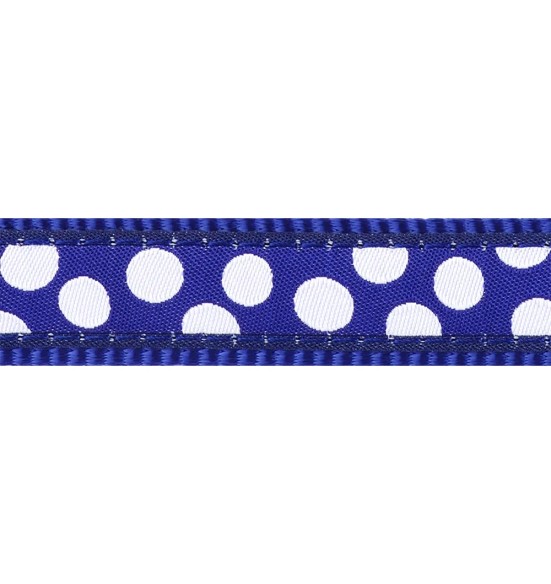 Kaelarihm kassile, disainmustriga White Spots on Dark Blue (Red Dingo)