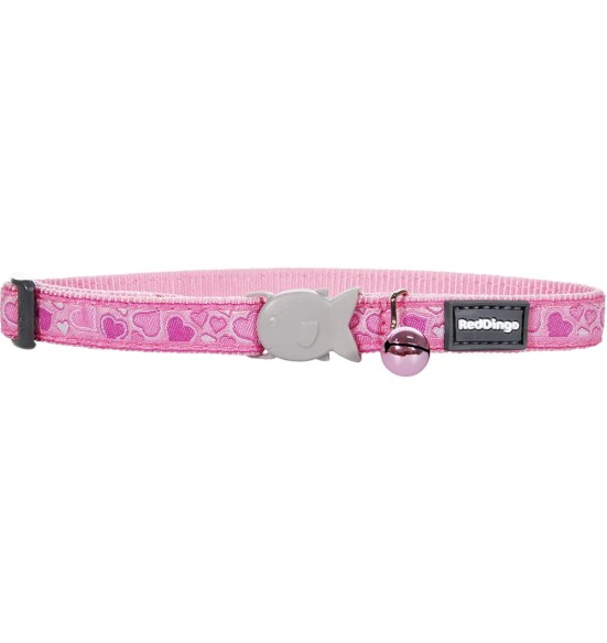 Kaelarihm kassile, disainmustriga Breezy Love Pink (Red Dingo)