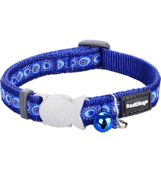 Ошейник для кошек с дизайнерским принтом Cosmos Dark Blue (Red Dingo)