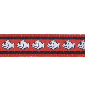 Kaelarihm kassile, disainmustriga White Spots on Dark Blue (Red Dingo)–Kaelarihmad–Red Dingo–Valgekihv 2