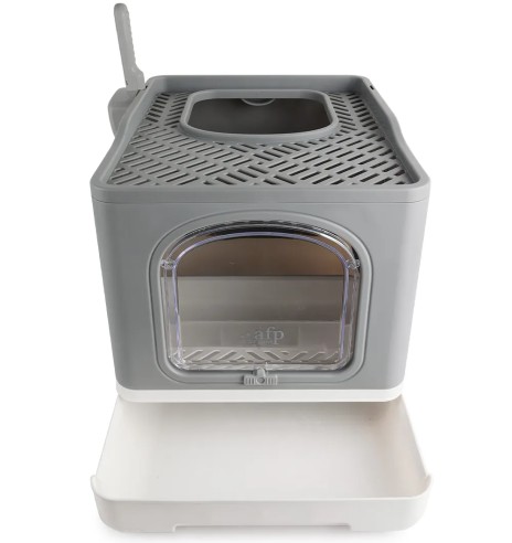 Туалет для кошек с двумя входами, складной,...