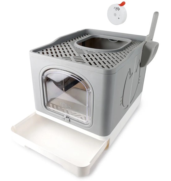 Kokkupandav kassi liivakast, hall (AFP - Go Fresh)