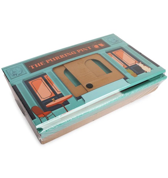 Kassi kraapimisalus kartongist, naistenõgesega The Purring Pint Scratcher (AFP - Vintage)