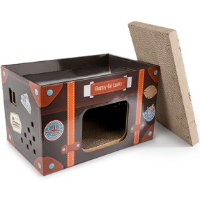 Когтеточка для кошек из картона Belly Rubbing Fish Scratcher (AFP - Catoon) – Kraapimisalused – AFP - All For Paws – Valgekihv 2