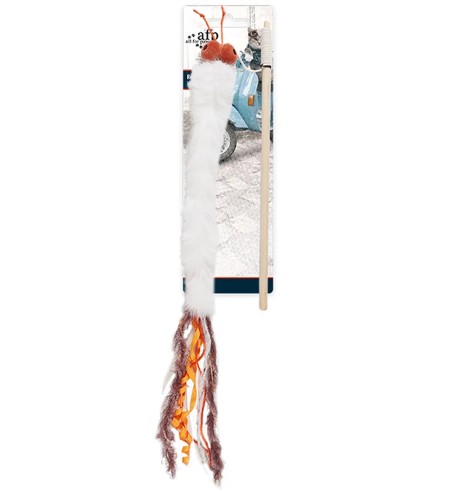 Игрушка для кошек удочка-дразнилка с хвостом из...