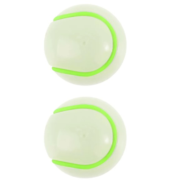 Koera mänguasi, tennisepallid 2 tk, pimedas helendav Glowing Tennis Ball (AFP - K-Nite)