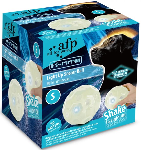 Koera mänguasi, valgustusega jalgpall, Light Up Soccer Ball (AFP - K-Nite)