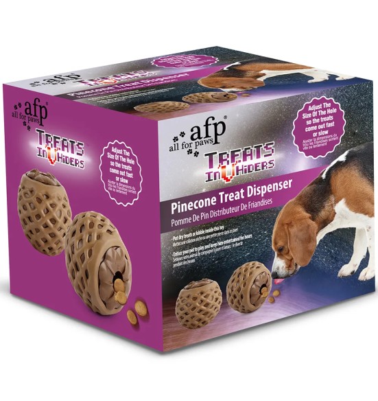 Koera maiusepall Pinecone Treat Dispenser (AFP - Treats In ‘V’ Hiders)