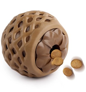 Nuts puuvillast ühe aasaga, valge, Premium Cotton Ball (Pawise)–Köiega mänguasjad–Pawise–Valgekihv