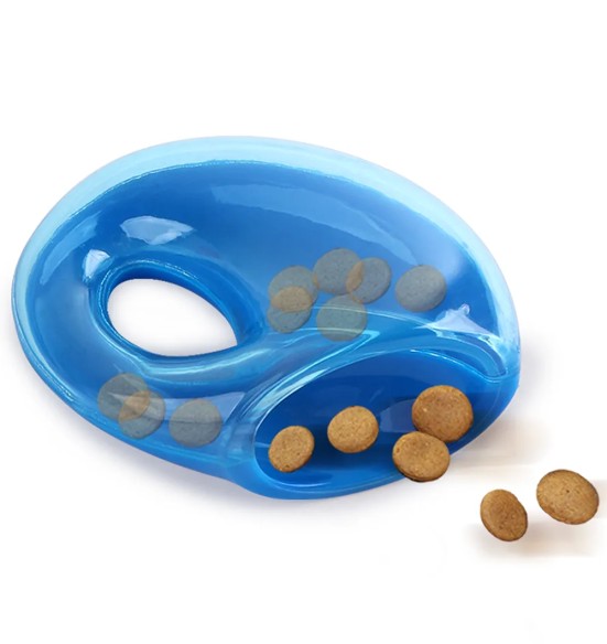 Maiustega täidetav koera mänguasi Klein Bottle Dispenser (AFP - Treats In ‘V’ Hiders)