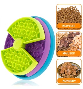 Kauss toitu ahmivatele koertele ja kassidele, libisemiskindel Slow Feeding Bowl (Pawise)–Kausid aeglaseks söömiseks–Pawise–Valgekihv 2