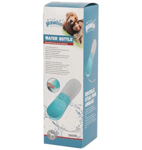 Дорожная бутылка с миской для питья, 380 мл...