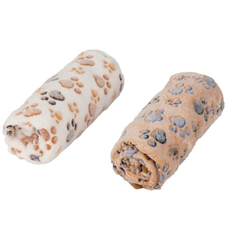 Koera tekk plüüsist, käpajälgedega, Plush...