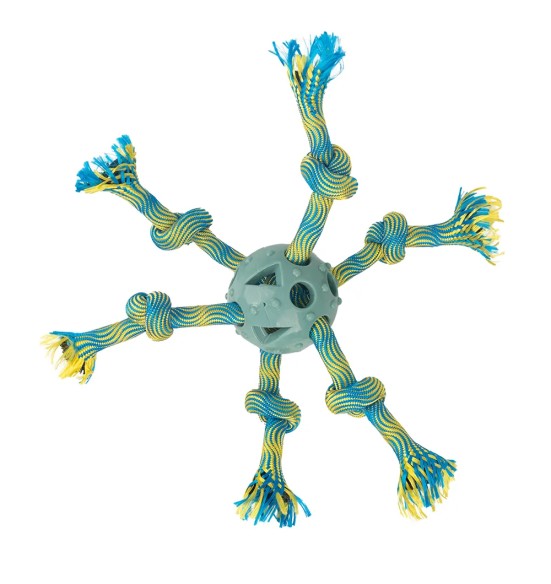 Koera mänguasi Play-N-Tug Multi Rope Ball (Pawise)