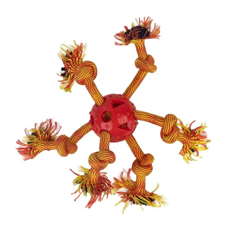 Koera mänguasi Play-N-Tug Multi Rope Ball (Pawise)