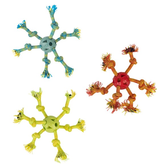 Игрушка для собак Play-N-Tug Multi Rope Ball (Pawise)