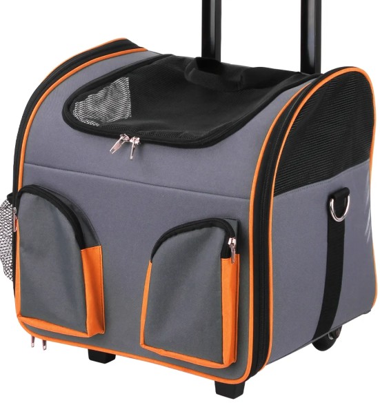 Сумка-переноска для собак на колесах, телескопическая ручка, Pet Carrier (Pawise)