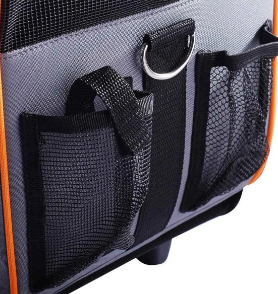 Koera kandekott ratastega, teleskoop käepide, Pet Carrier (Pawise)