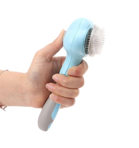 Самоочищающаяся щетка-пуходёрка Pet Slicer...