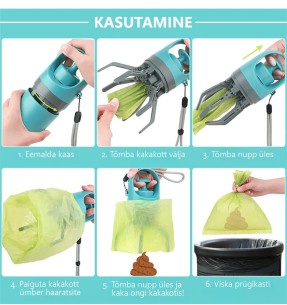 Hügieenikühvel koerakaka koristamiseks, varrega (Pawise)–Kühvlid–Pawise–Valgekihv 2
