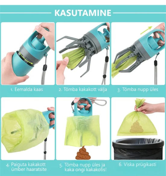 Koerakaka korjaja kaasaskantav Pooper Scooper (Pawise)