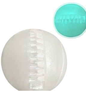 Helendav pall koerale, vinüülist Glow & Play (Pawise)–Kummist pallid–Pawise–Valgekihv 2