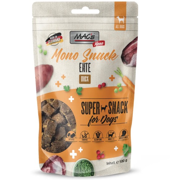 Koeramaius pardilihaga, koera treenimiseks, hüpoallergeenne Mac's Mono Snack