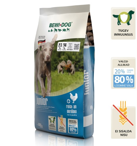 BEWI DOG JUNIOR kuivtoit juunior-koerale,...