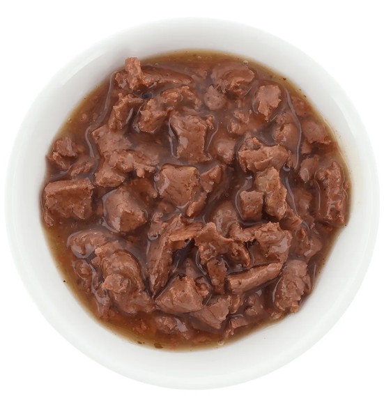 Корм консервированный Pawsome! для кошек в пакетике, кусочки курицы в соусе, беззерновой