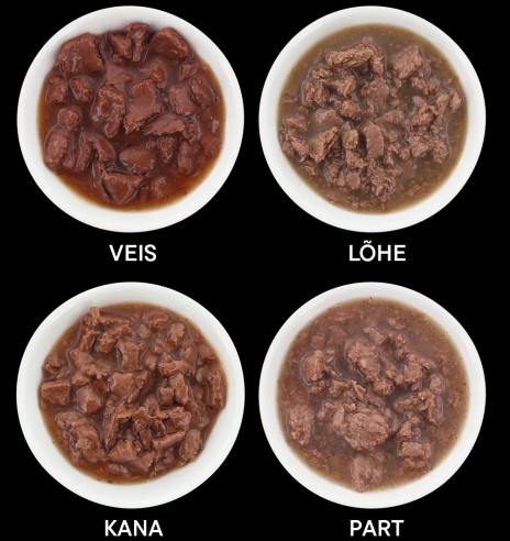 Pawsome! einekotikesed kassidele, MIX neljane...