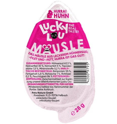 Lucky Lou Mäusle pasteet kassile kanalihaga,...