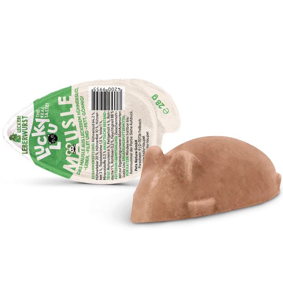 Паштет Lucky Lou Mäusle из куриной печени для кошек, монопротеиновый, беззерновой