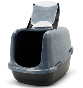 Savic Nestor закрытый туалет для кошек, белый-серый – Kinnised liivakastid – Savic – Valgekihv 2