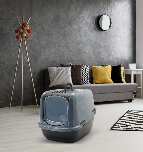 Nestor Jumbo Marble закрытый туалет для кошек,...