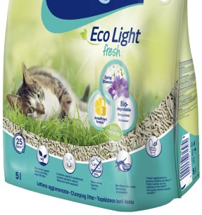 Paakuv kassiliiv MAISI- ja TERAVILJAKESTADEST, naturaalne, biolagunev GrainCat / GreenCat–Biolagunevad––Valgekihv 2