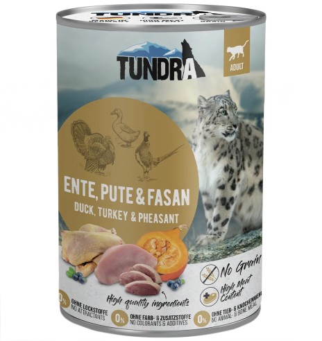 Влажный корм для кошек TUNDRA с уткой, индейкой и фазаном