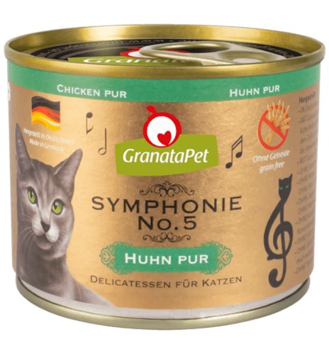 Symphonie No.5 беззерновой консервированный корм для кошек КУРИЦА (GranataPet)