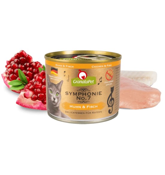 Symphonie No.7 беззерновой консервированный корм для кошек КУРИЦА и РЫБА (GranataPet)