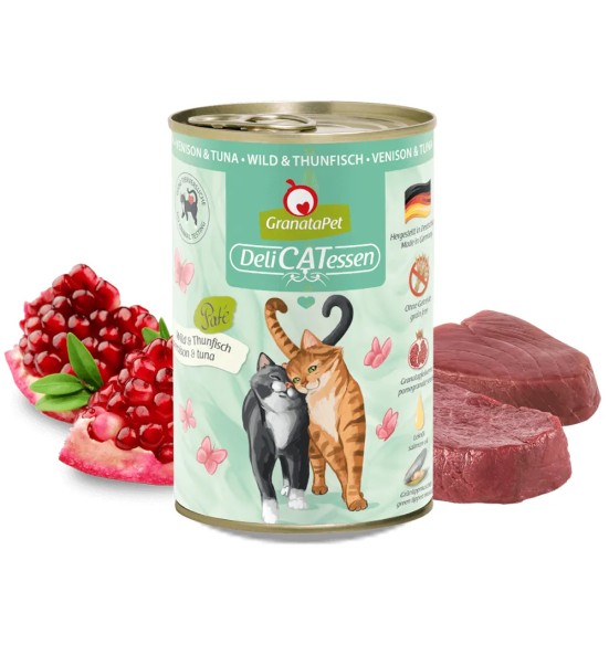 DeliCatEssen ulukiliha ja tuunikalaga konservtoit kassidele, teraviljavaba (Granata Pet)