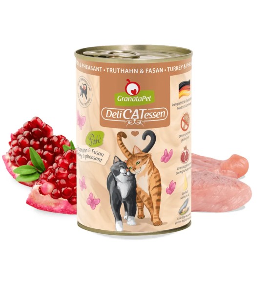 DeliCATessen беззерновой консервированный корм для взрослых кошек - ИНДЕЙКА и ФАЗАН (Granata Pet)