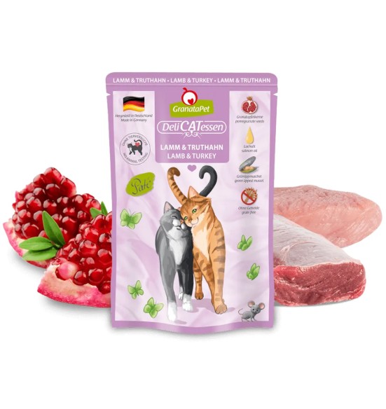 DeliCatEssen kassieine lamba- ja kalkunilihaga, teraviljavaba (Granata Pet)